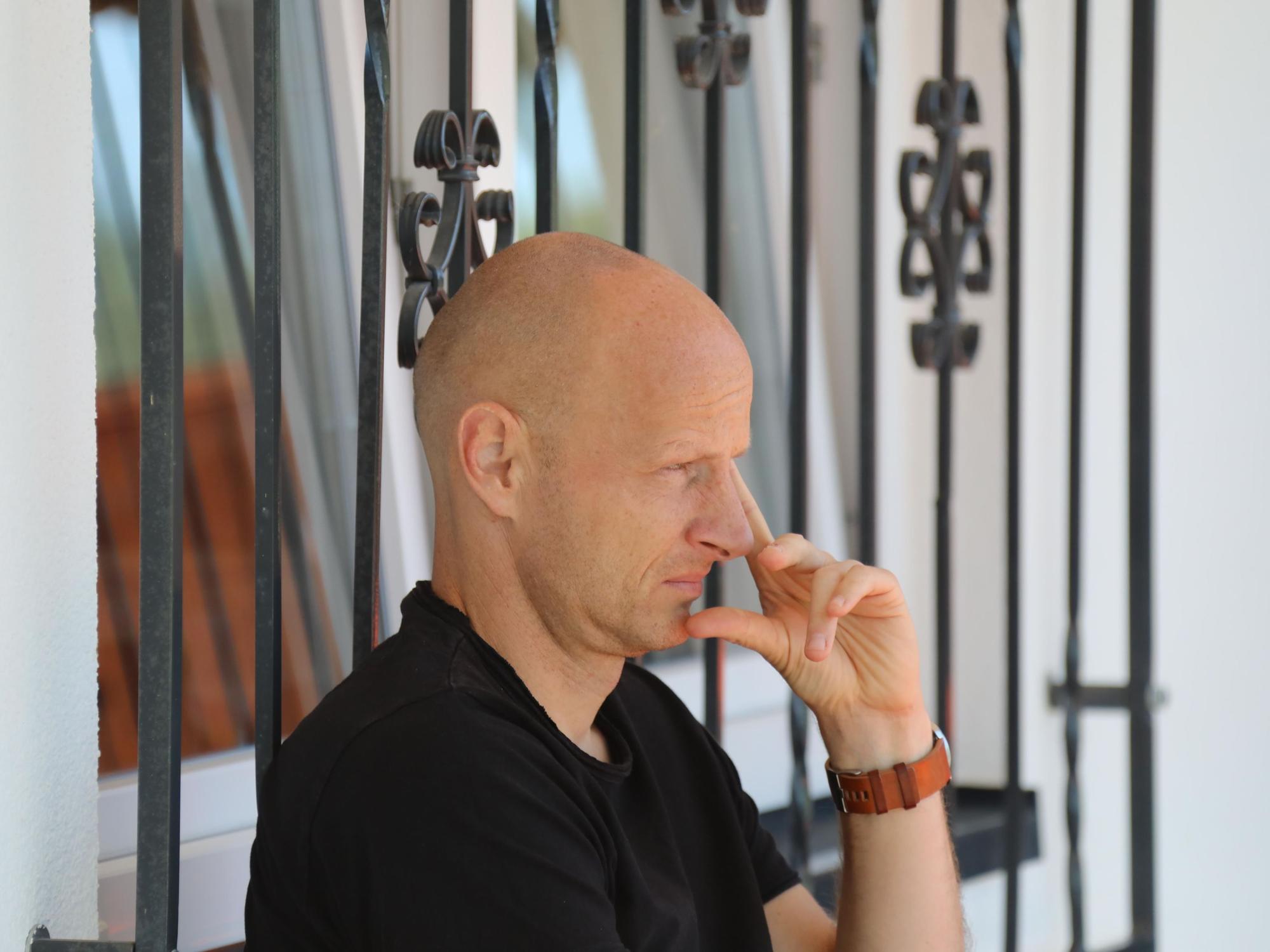 Matthias Heidrich im Trainingslager in Donaueschingen.