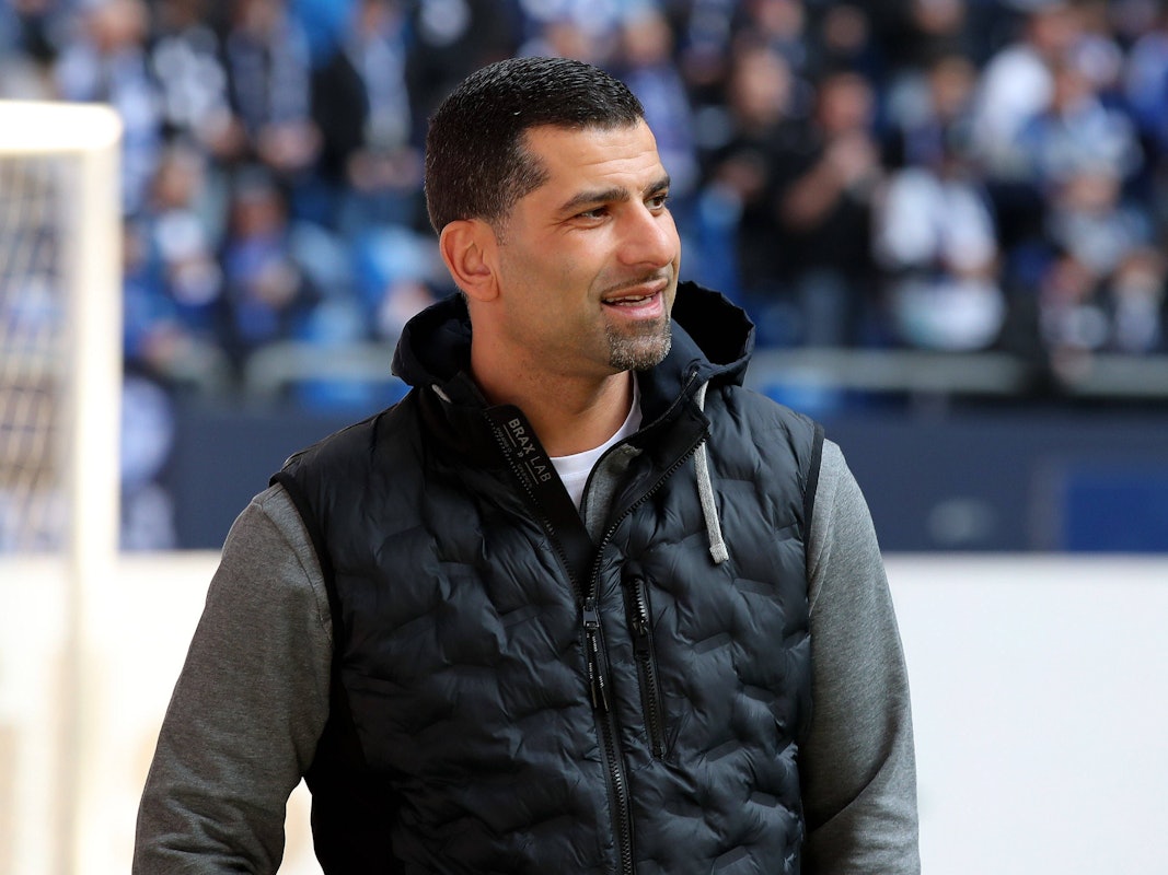 Dimitrios Grammozis steht im Stadion