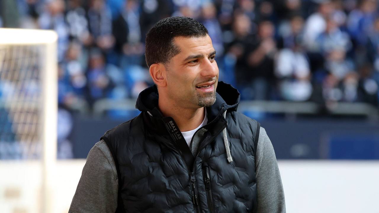 Dimitrios Grammozis steht im Stadion