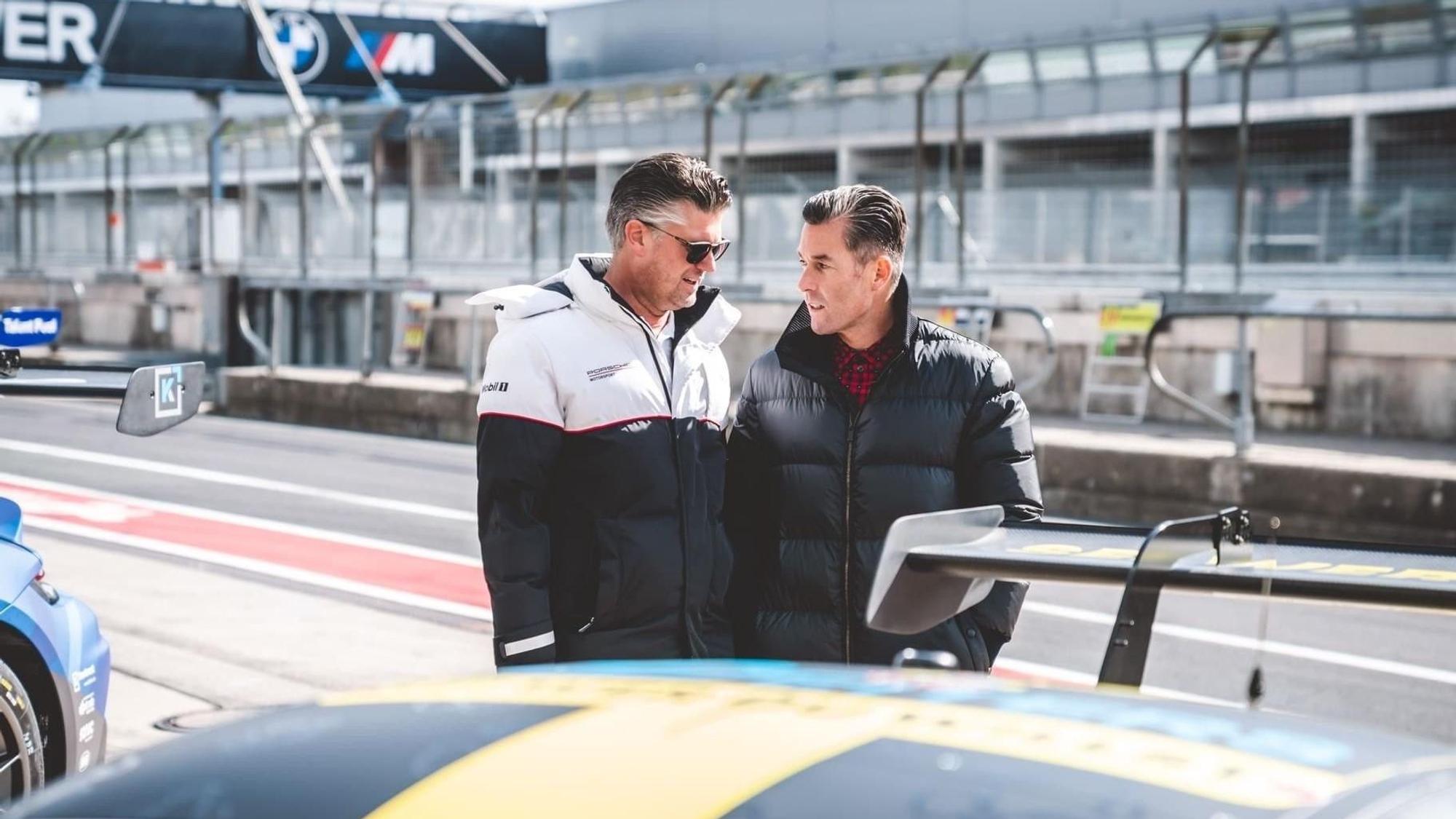 Roman Konrads (l.) und Herbert Geiss am 7. Mai in Spa