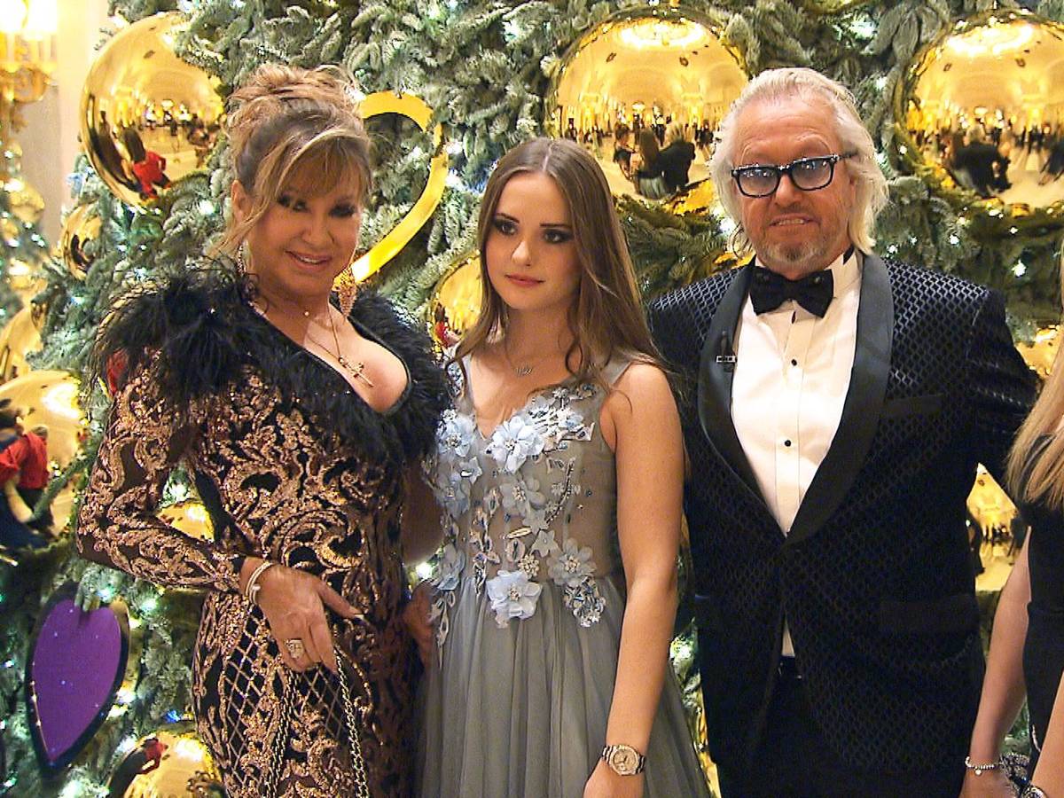 Familie Geiss beim 'Bal de Noel' in Monaco.