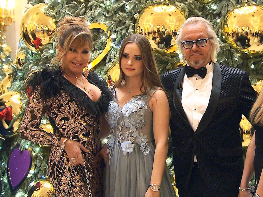 Familie Geiss beim 'Bal de Noel' in Monaco.