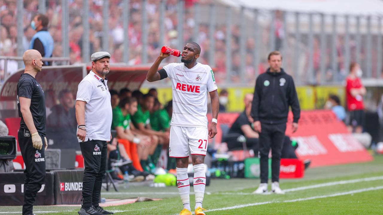Anthony Modeste und Steffen Baumgart treffen mit dem 1. FC Köln auf den VfL Wolfsburg.