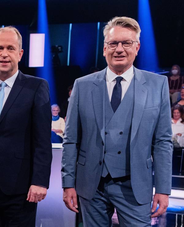 Die fünf Spitzenkandidaten für die NRW-Landtagswahl am 15. Mai 2022.