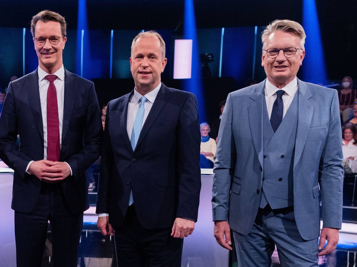 Die fünf Spitzenkandidaten für die NRW-Landtagswahl am 15. Mai 2022.