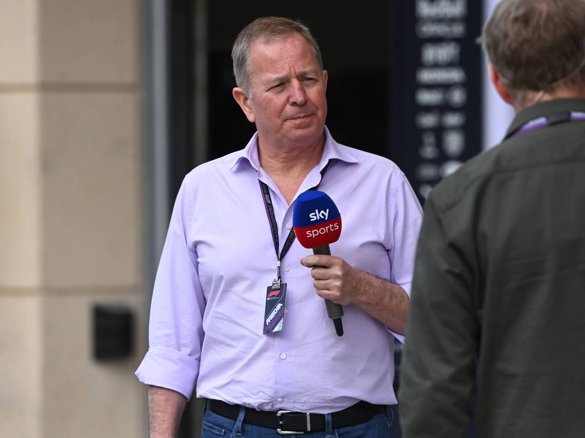 Martin Brundle, hier beim GP von Bahrain am 17. März 2022, sorgte beim GP von Miami am Sonntag, 8. Mai 2022, für einen skurrilen TV-Moment.
