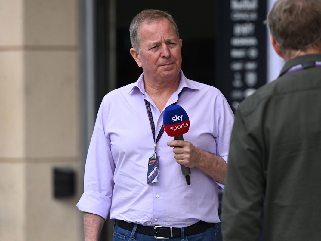 Martin Brundle, hier beim GP von Bahrain am 17. März 2022, sorgte beim GP von Miami am Sonntag, 8. Mai 2022, für einen skurrilen TV-Moment.