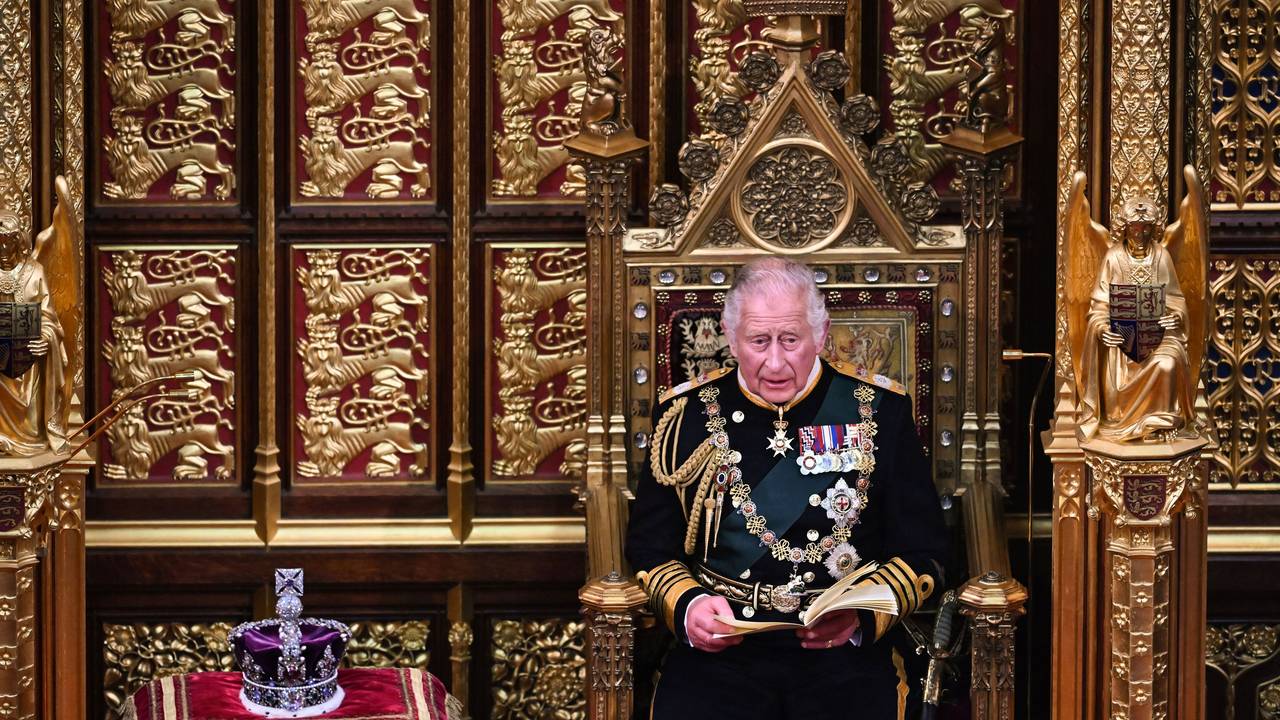 Prinz Charles von Großbritannien hat am 10. Mai 2022 zum ersten Mal in der Geschichte die Sitzung des Parlaments im House of Lords eröffnet.