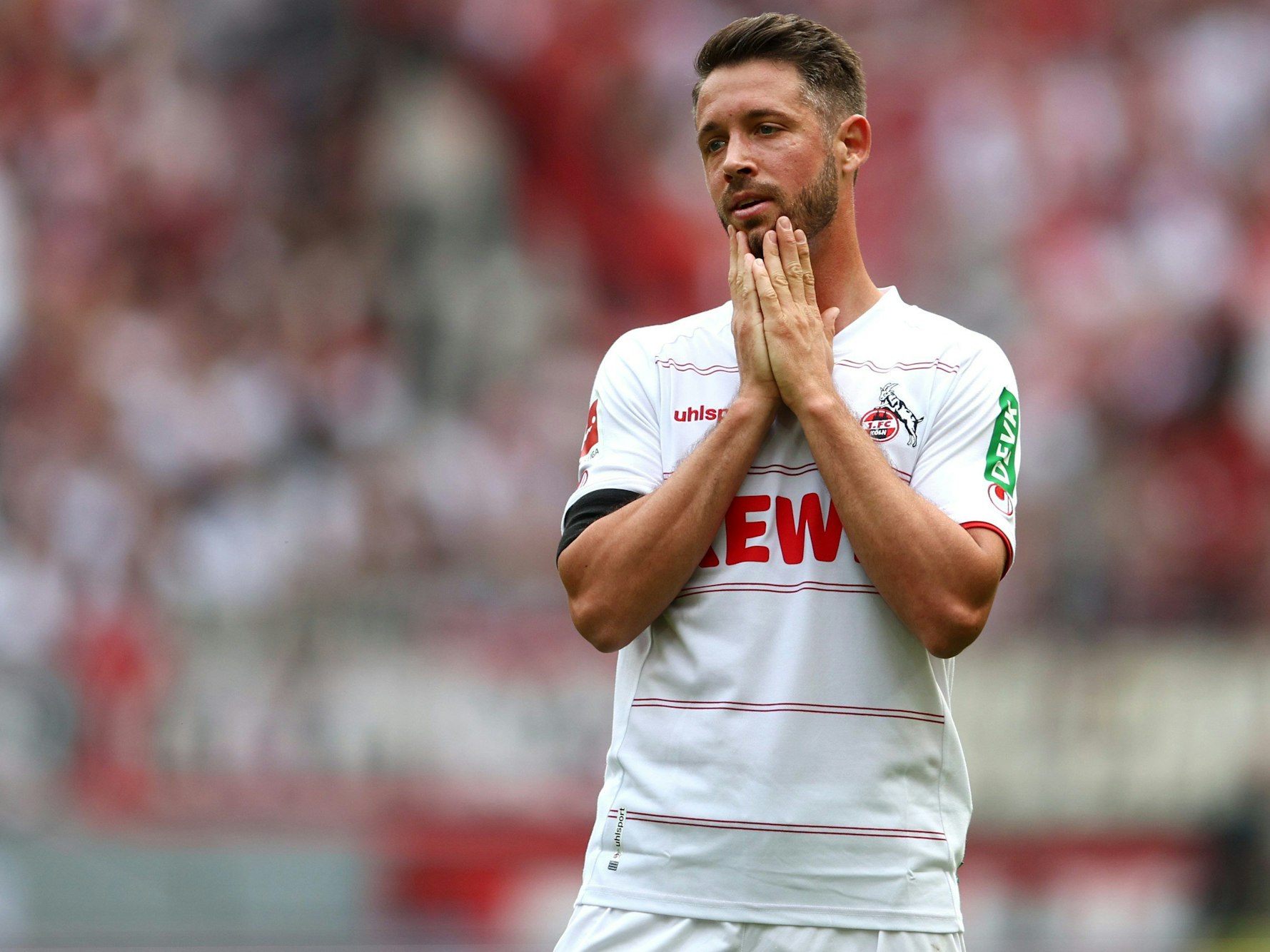 Mark Uth spielt für den 1. FC Köln gegen den VfL Wolfsburg.
