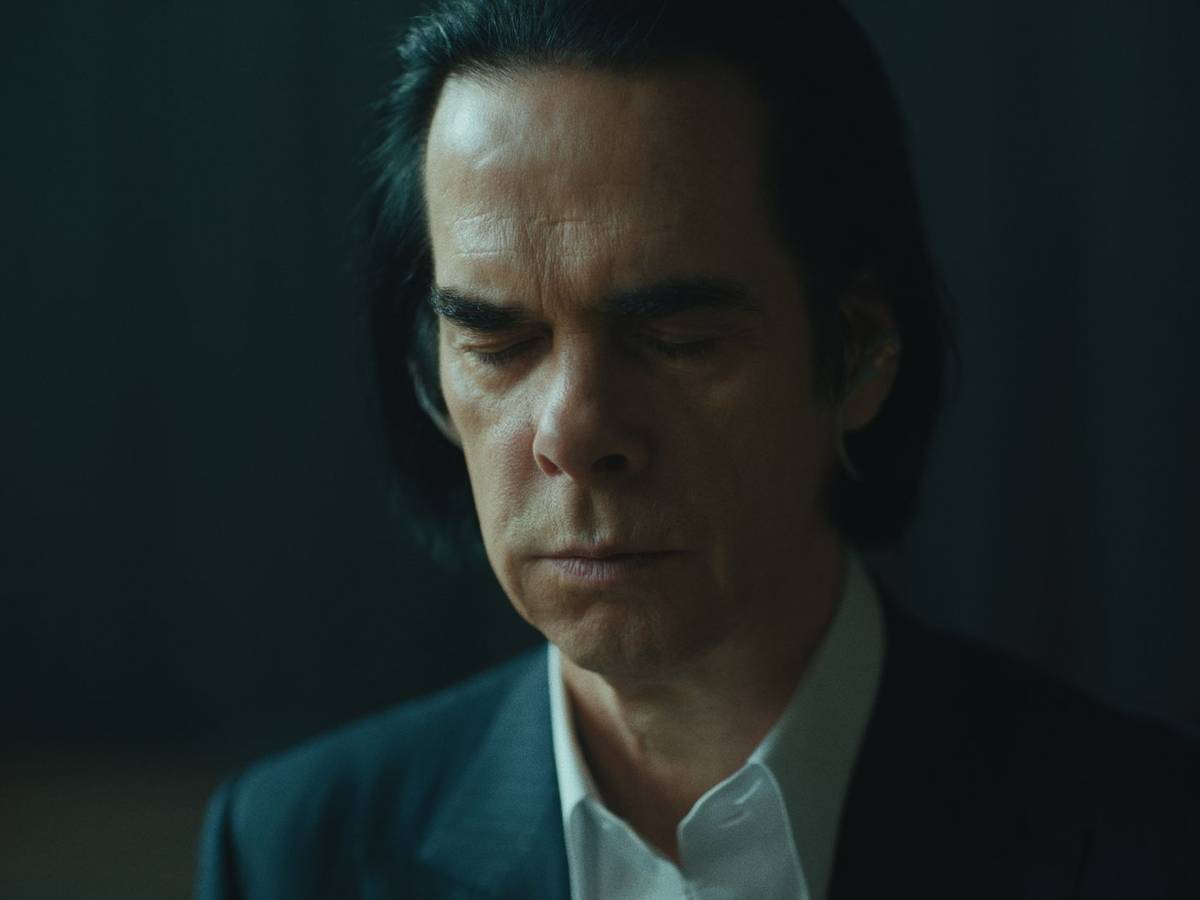 Künstler Nick Cave in einer Szene des Films „This Much I Know To Be True“.
