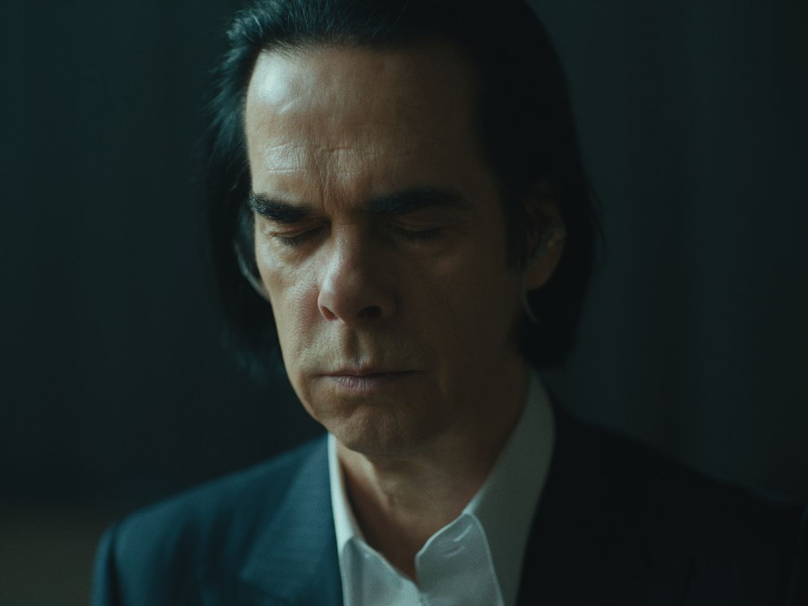 Künstler Nick Cave in einer Szene des Films „This Much I Know To Be True“.