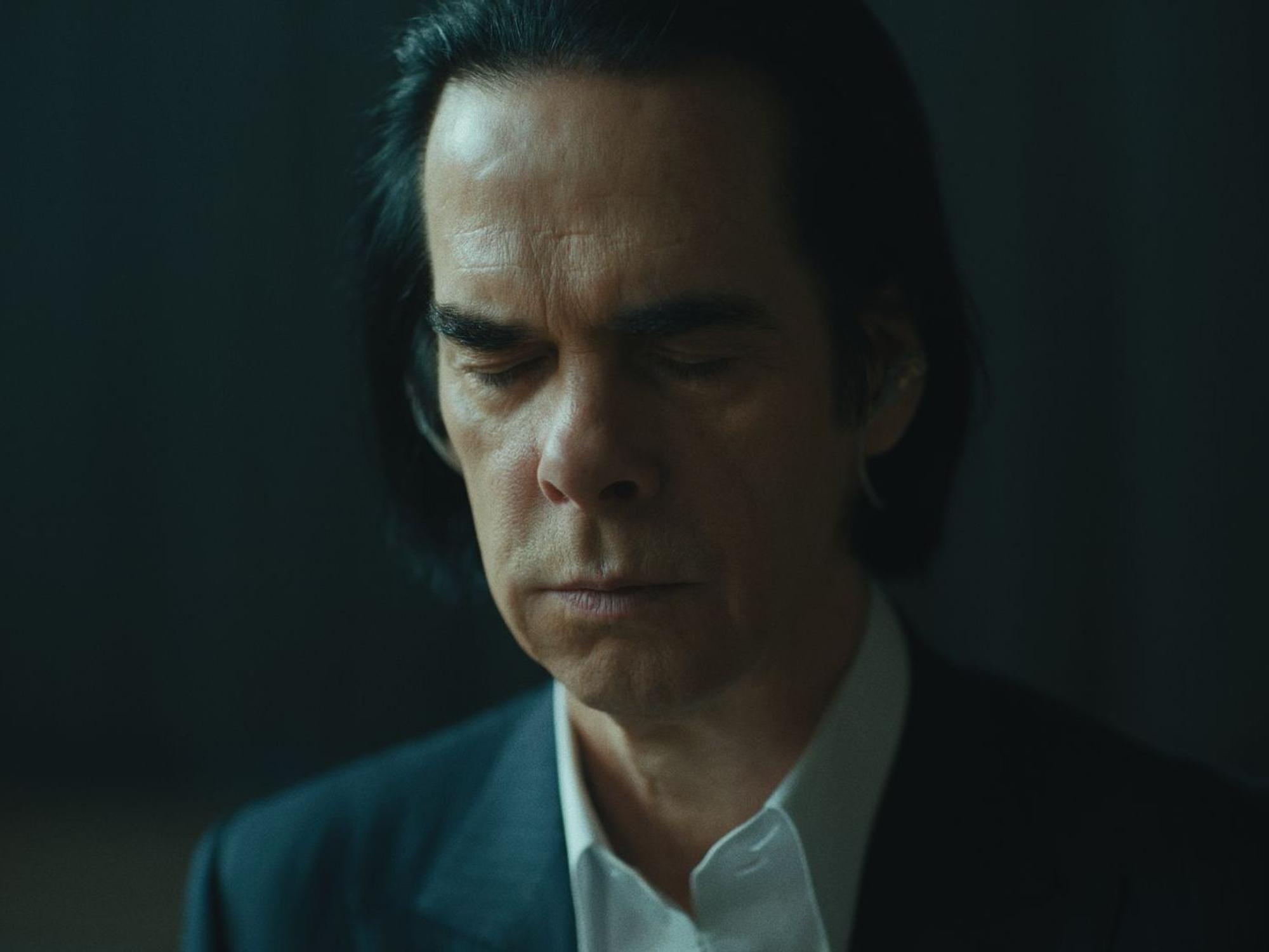 Künstler Nick Cave in einer Szene des Films „This Much I Know To Be True“.
