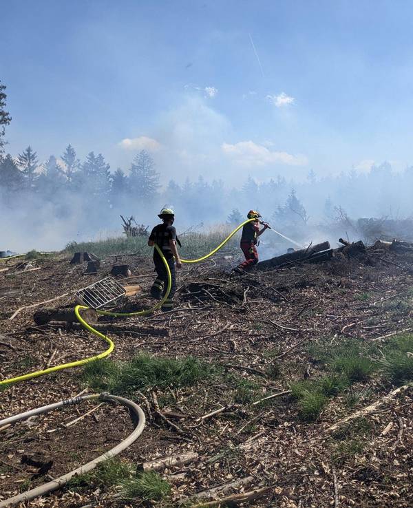 In Euskirchen kam es am Mittwoch (11. Mai 2022) im Kirchheimer Wald zu einem Waldbrand.