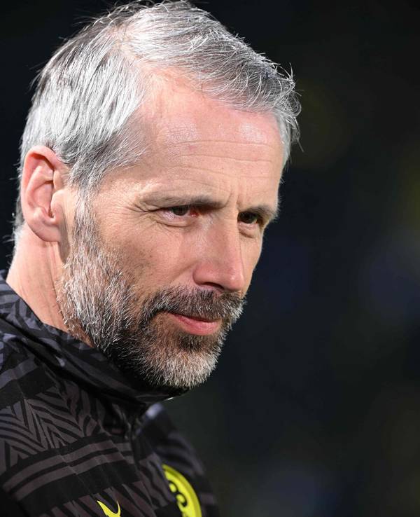 Borussia Dortmund Trainer Marco Rose vor der Partie in der Bundesliga gegen den VfL Wolfsburg.