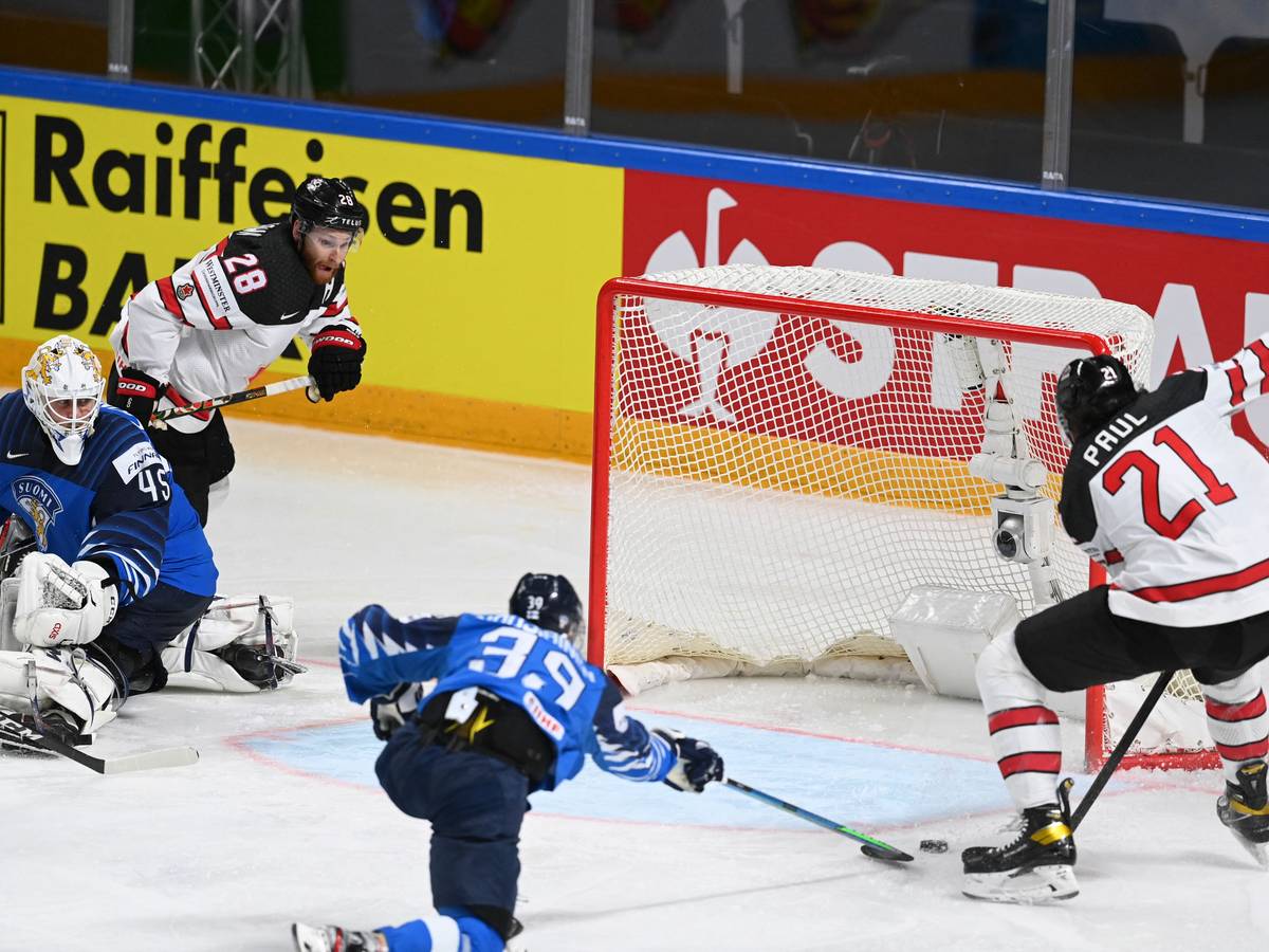 Nick Paul trifft im Finale der Eishockey-WM zum 3:2 für Kanada gegen Finnland