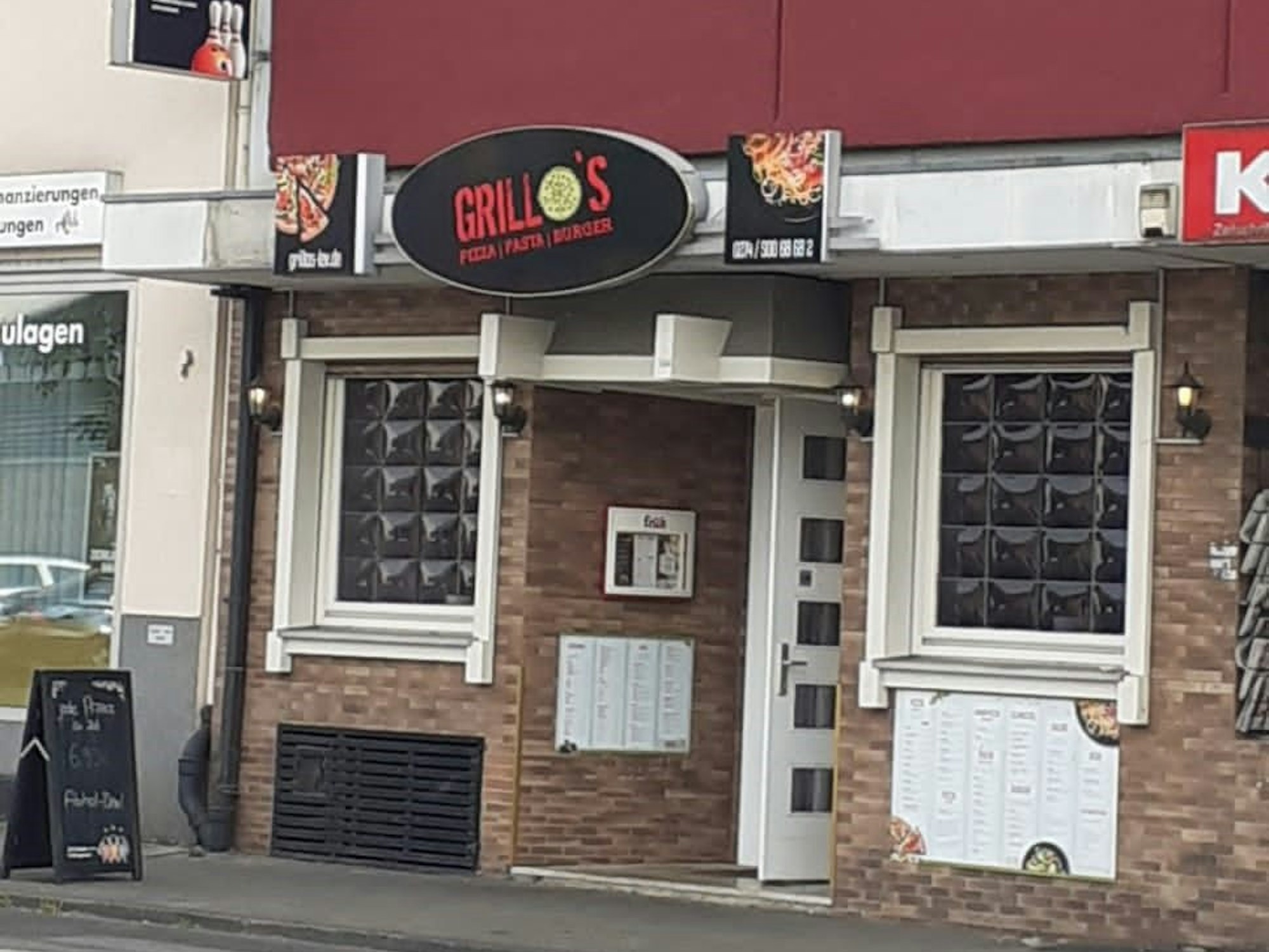 Das Restaurant Grillo's von außen