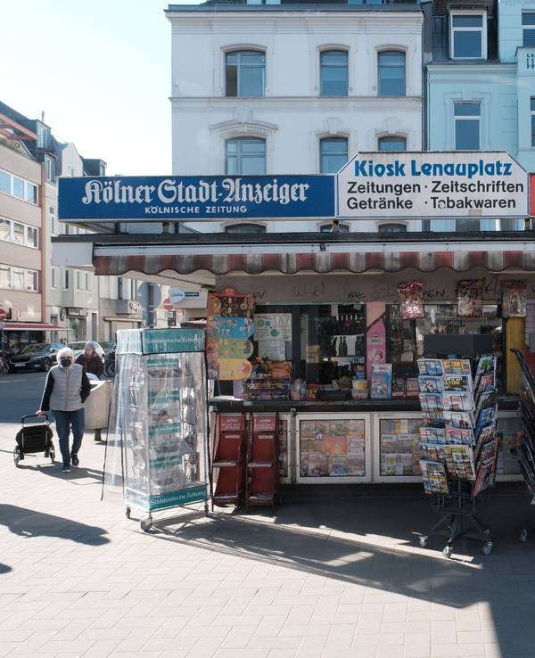 Das Büdchen auf dem Lenauplatz in Ehrenfeld.