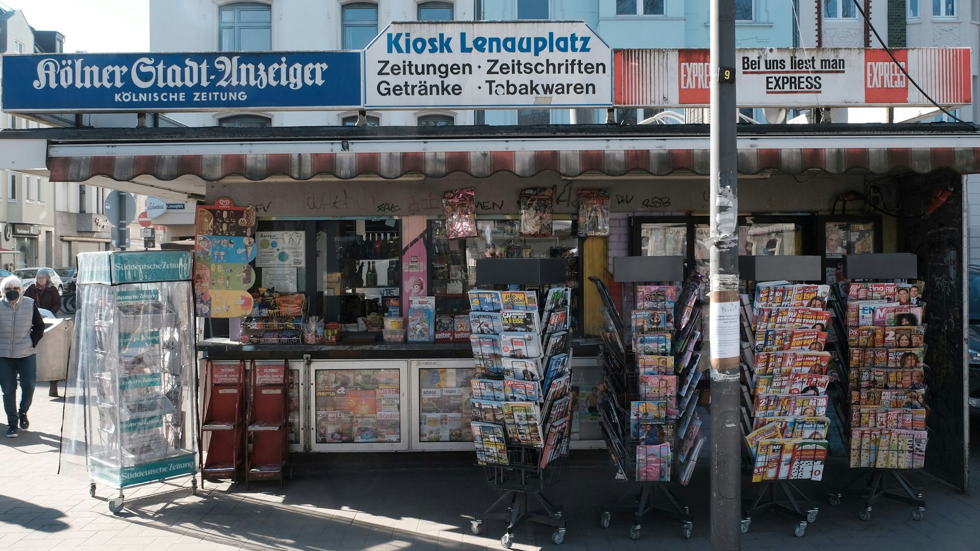 Das Büdchen auf dem Lenauplatz in Ehrenfeld.