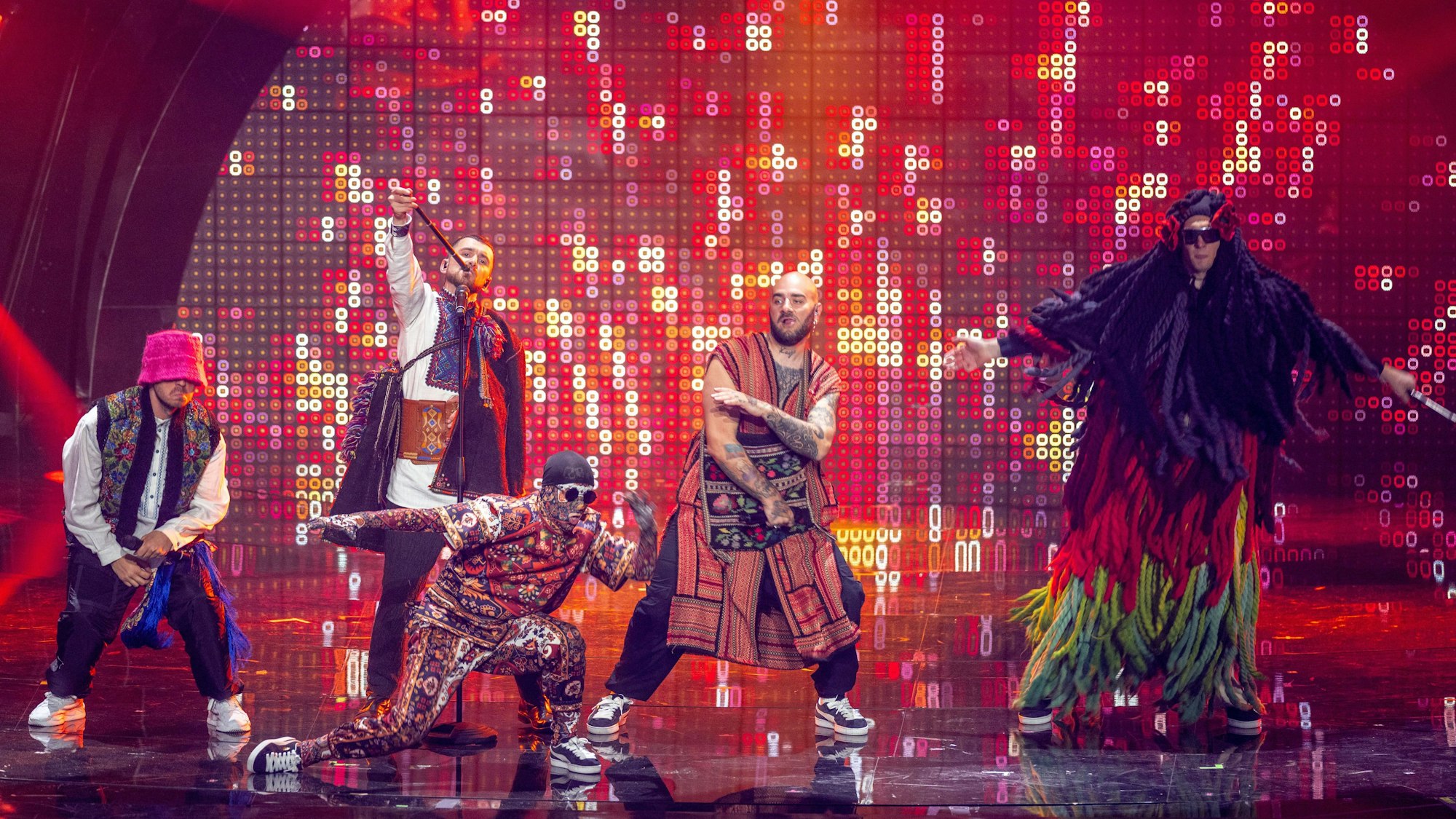 Favoriten auf den Sieg beim ESC 2022: Das Kalush Orchestra aus der Ukraine.