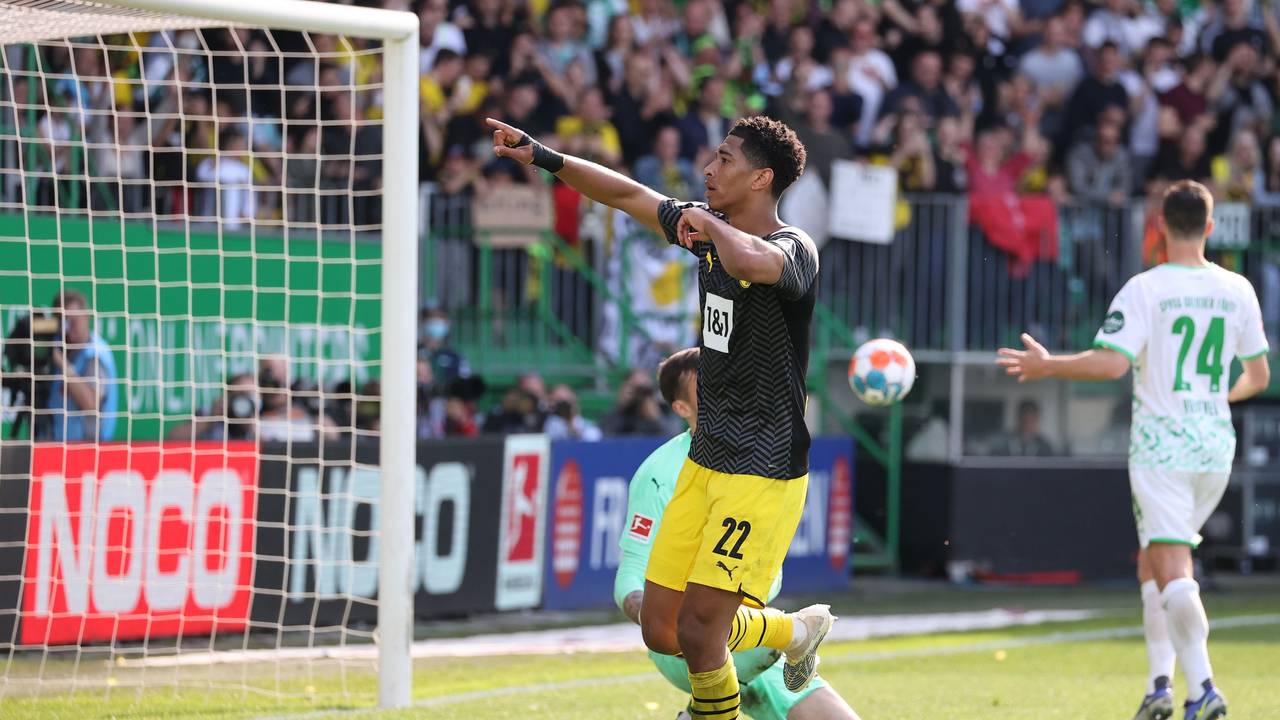 BVB-Star Jude Bellingham, hier während der Bundesliga-Partie gegen Greuther Fürth am 7. Mai 2022, sprach in puncto Zukunft nun Klartext.