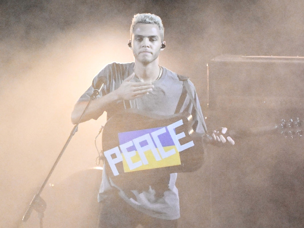 Sänger Malik Harris bei seinem Auftritt beim Eurovision Song Contest 2022.