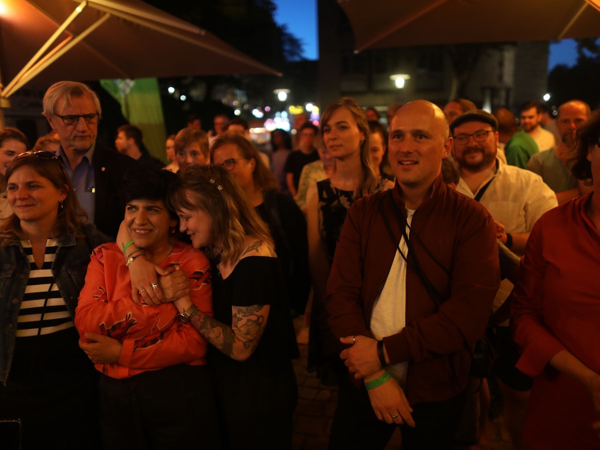Wahlparty der Grünen in Köln mit Kandidatin Berivan Aymaz.