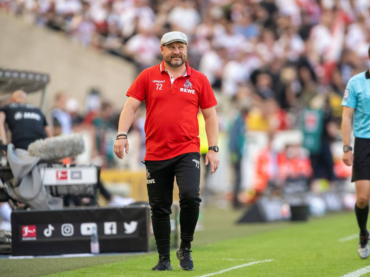 Steffen Baumgart trainiert den 1. FC Köln gegen den VfB Stuttgart.