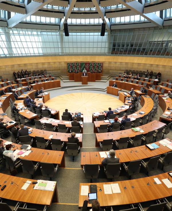 Der Düsseldorfer Plenarsaal am 6. Oktober 2016.