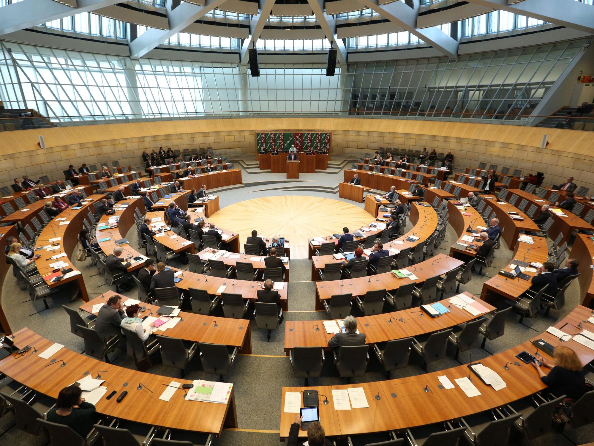 Der Düsseldorfer Plenarsaal am 6. Oktober 2016.