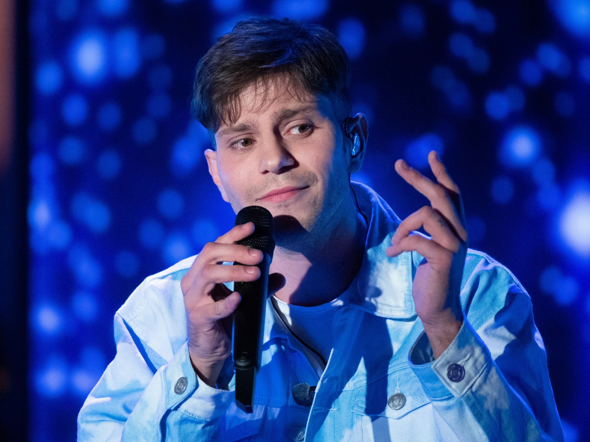 Julian Reim, hier beim SWR4-Festival im Oktober 2021, will genau wie sein Vater Matthias Reim als Sänger erfolgreich werden.