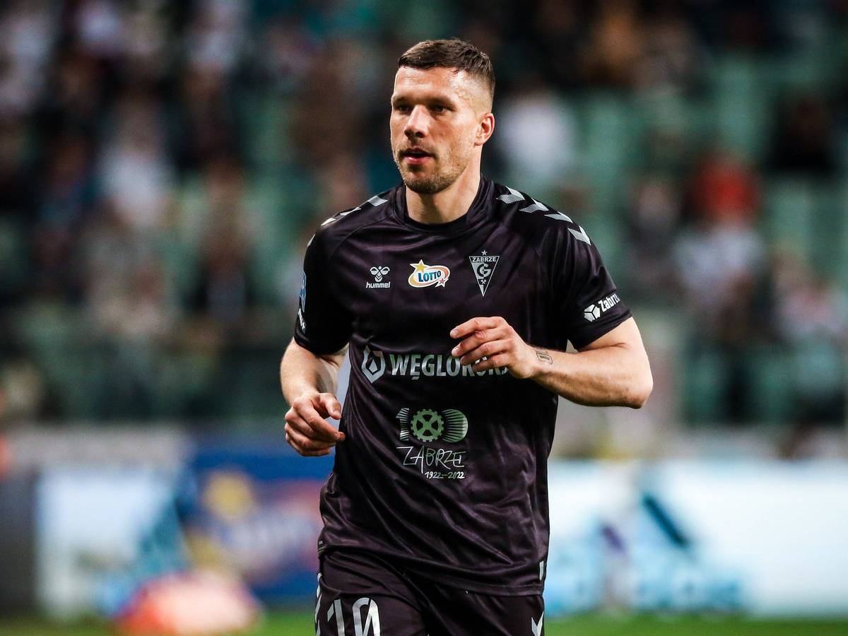 Lukas Podolski im Spiel bei Legia Warschau