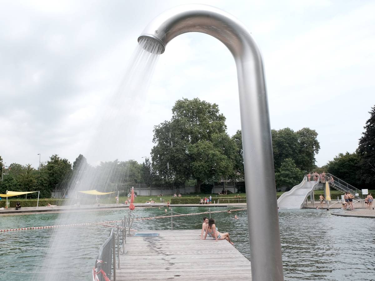 Momentaufnahme aus dem Freibad im Kölner Lentpark.