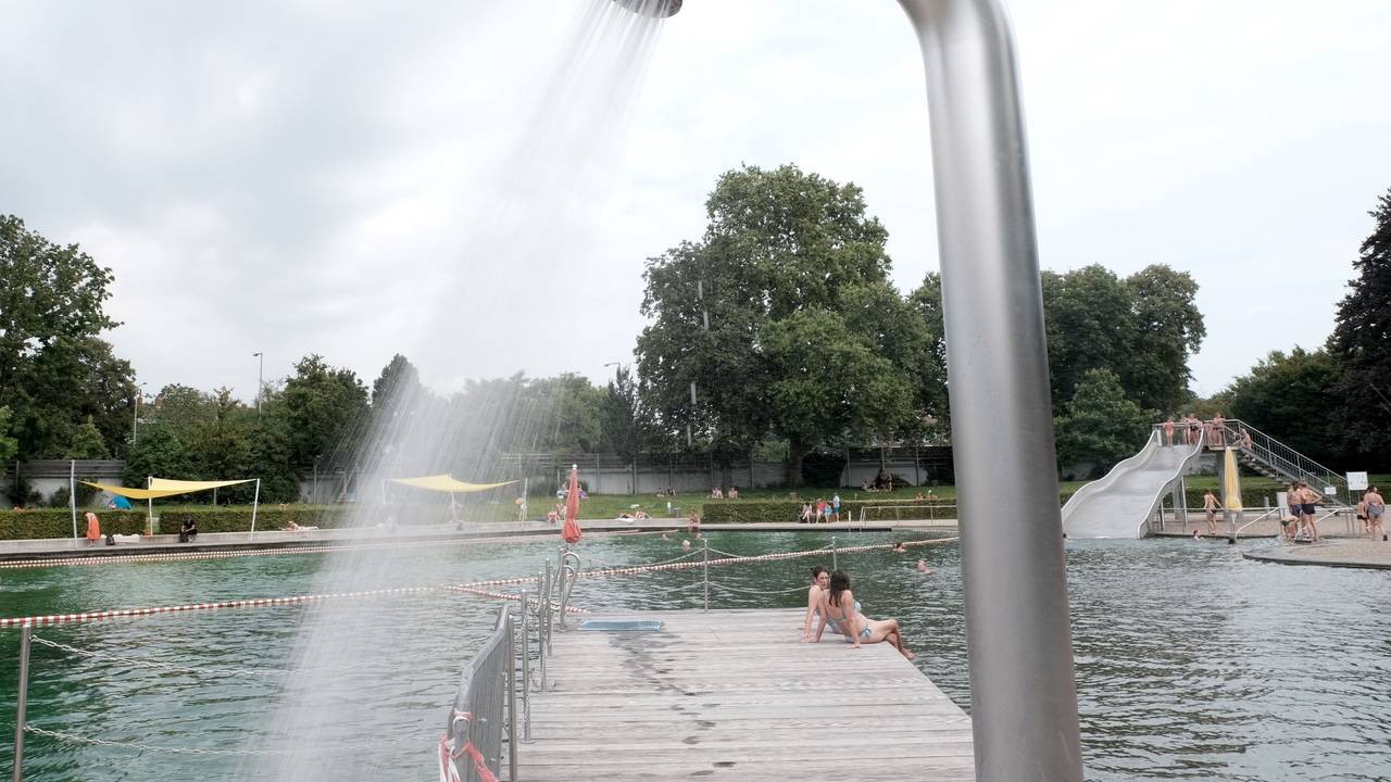 Momentaufnahme aus dem Freibad im Kölner Lentpark.