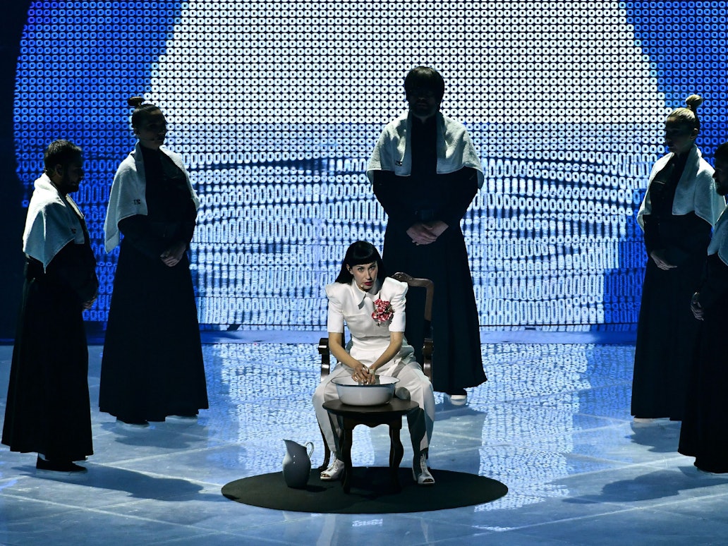 Serbien tritt im zweiten Halbfinale des Eurovision Song Contest am 12. Mai 2022 auf.