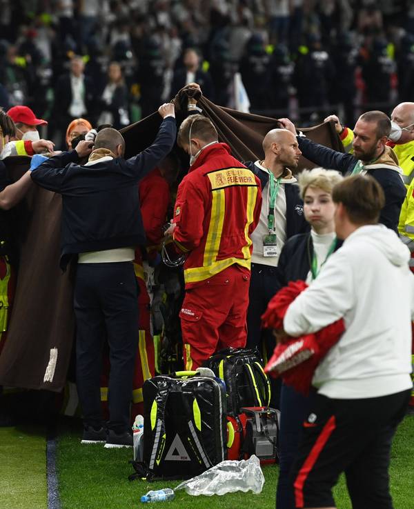 Nach der Partie von Leipzig gegen Freiburg im DFB-Pokal-Finale gab es einen medizinischen Notfall.