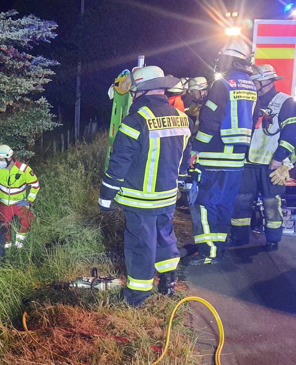 Technische Rettung nach Verkehrsunfall