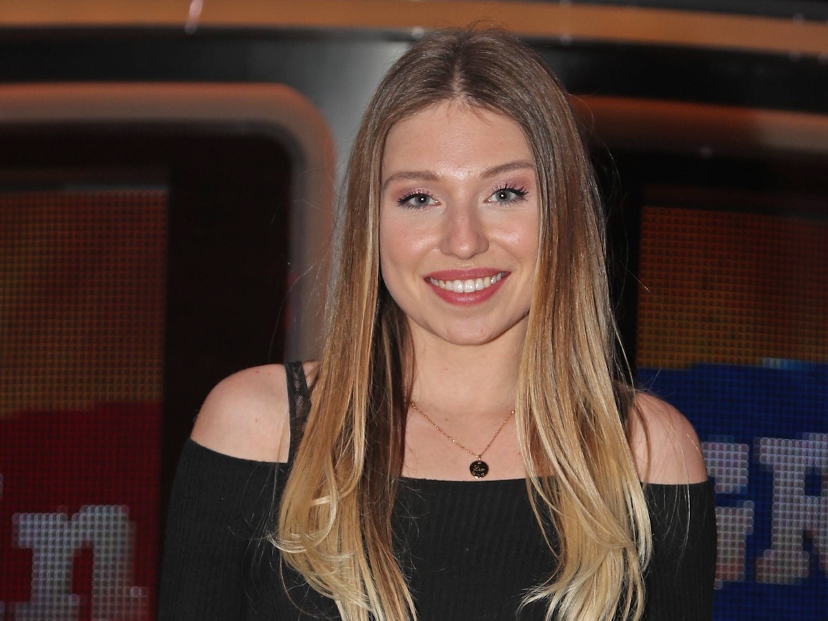 TV Aufzeichnung von Klein gegen Groß Bibi Heinicke beim Fototermin zur TV Aufzeichnung von Klein gegen Gross - Das unglaubliche Duell mit Kai Pflaume am 26.05.19 in Berlin Adlershof