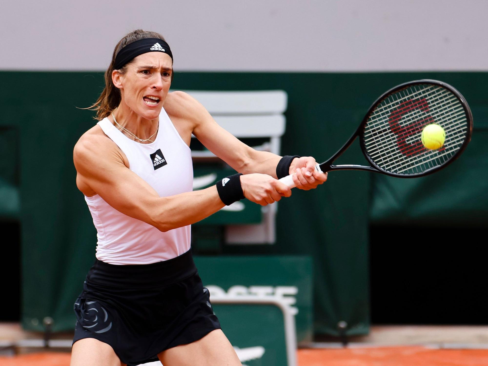Andrea Petkovic in Aktion.