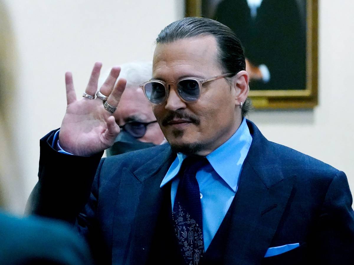 Johnny Depp betritt den Gerichtssaal am 5. Mai 2022.