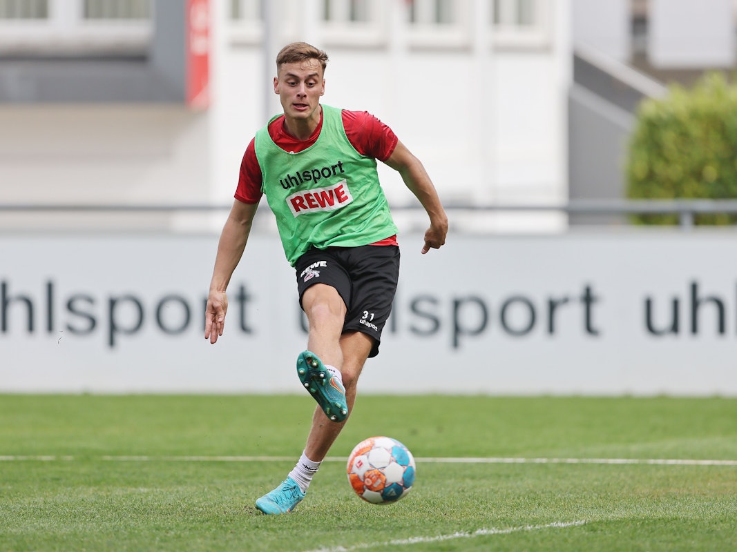 1. FC Köln, Training, Marvin Obuz (1. FC Köln), 13.04.2022, Bild: Herbert Bucco