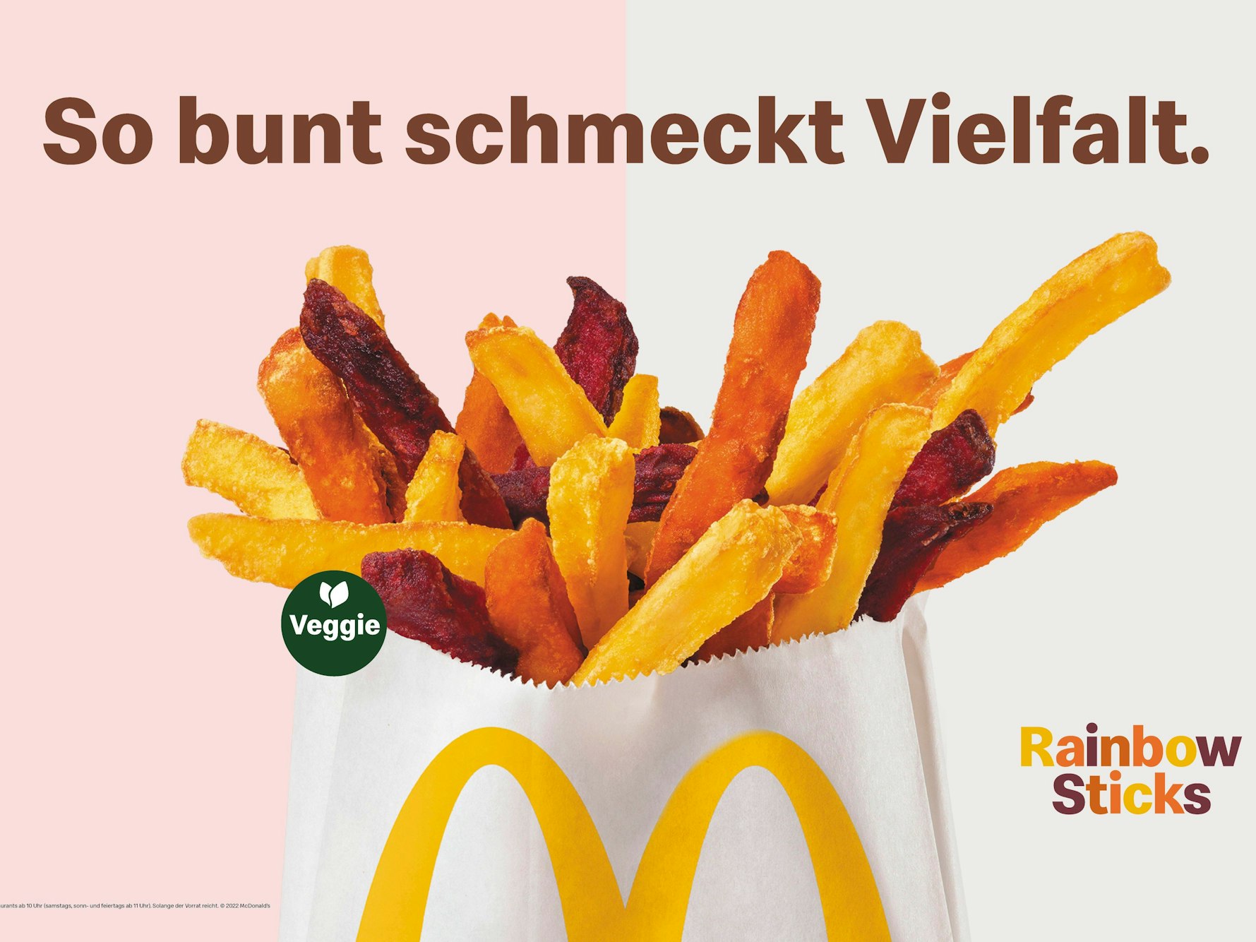 Mit dem neuen Produkt „Rainbow Sticks“ feiert McDonald's die Diversität.