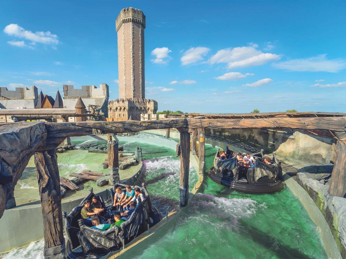 Die Attraktion River Quest im Phantasialand in Brühl.
