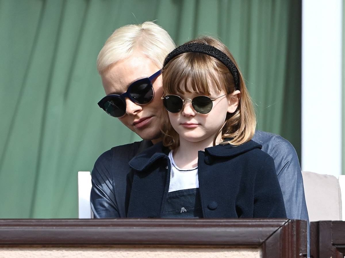 Mutter und Tochter: Charlene von Monaco and Prinzessin Gabriella im Mai 2022 in Monaco.