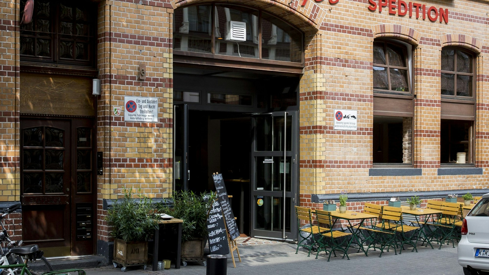 Das Johann-Schäfer Brauhaus in der Elsaßstraße