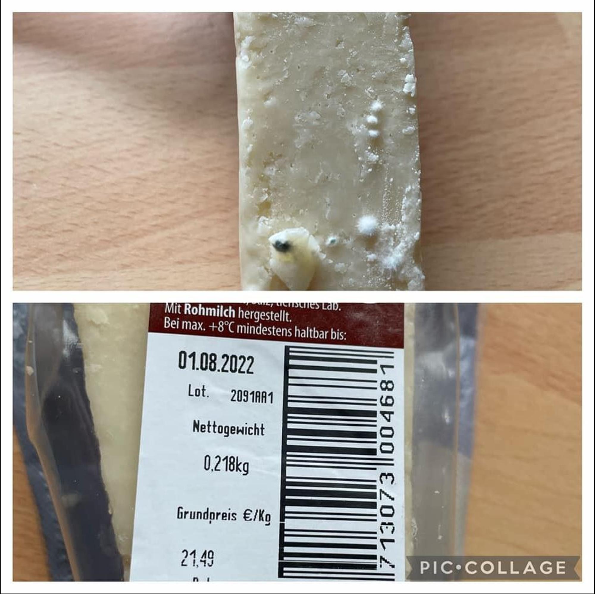 Diese Fotos stellte die Kundin ihrem Facebook-Post bei Aldi als Beweis bei.