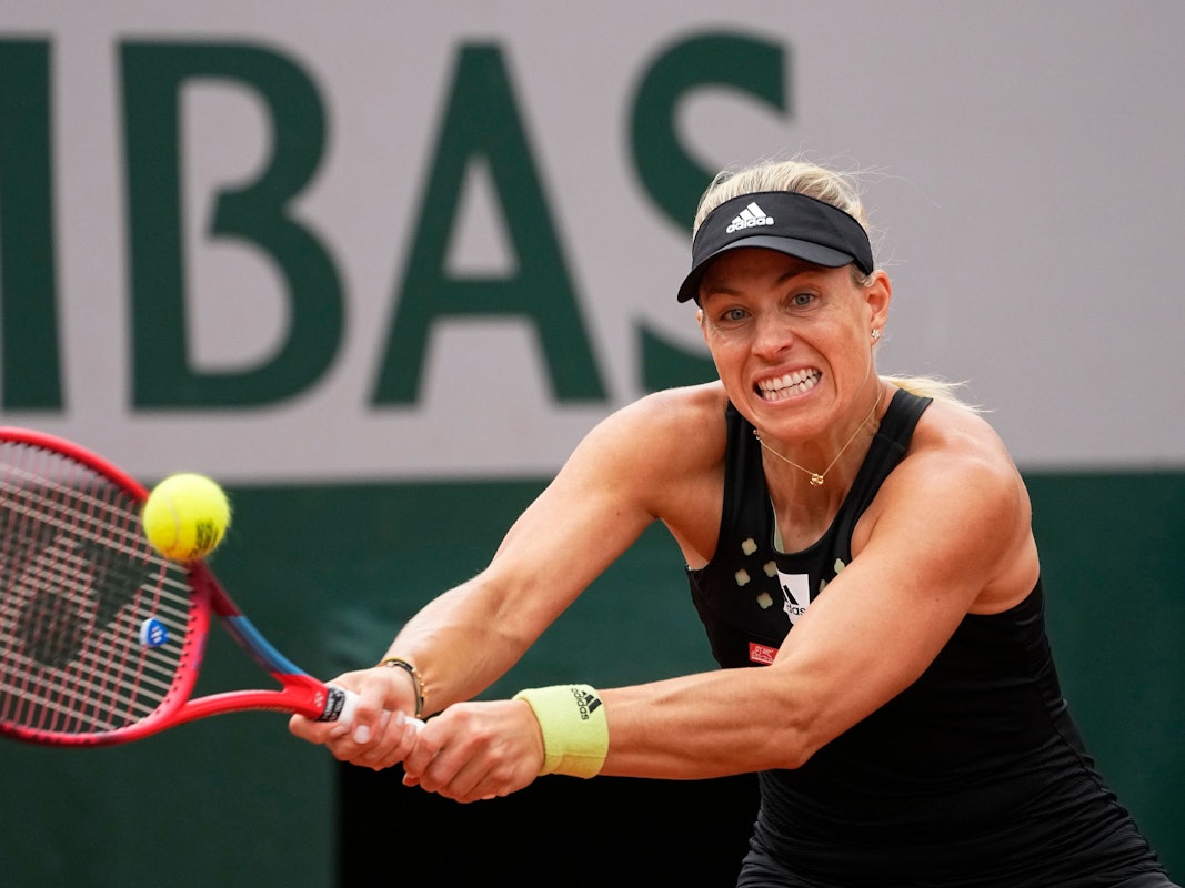 Angelique Kerber, hier im Match gegen Alexandra Sasnowitsch am 27. Mai 2022, ist bei den French Open in der dritten Runde ausgeschieden.