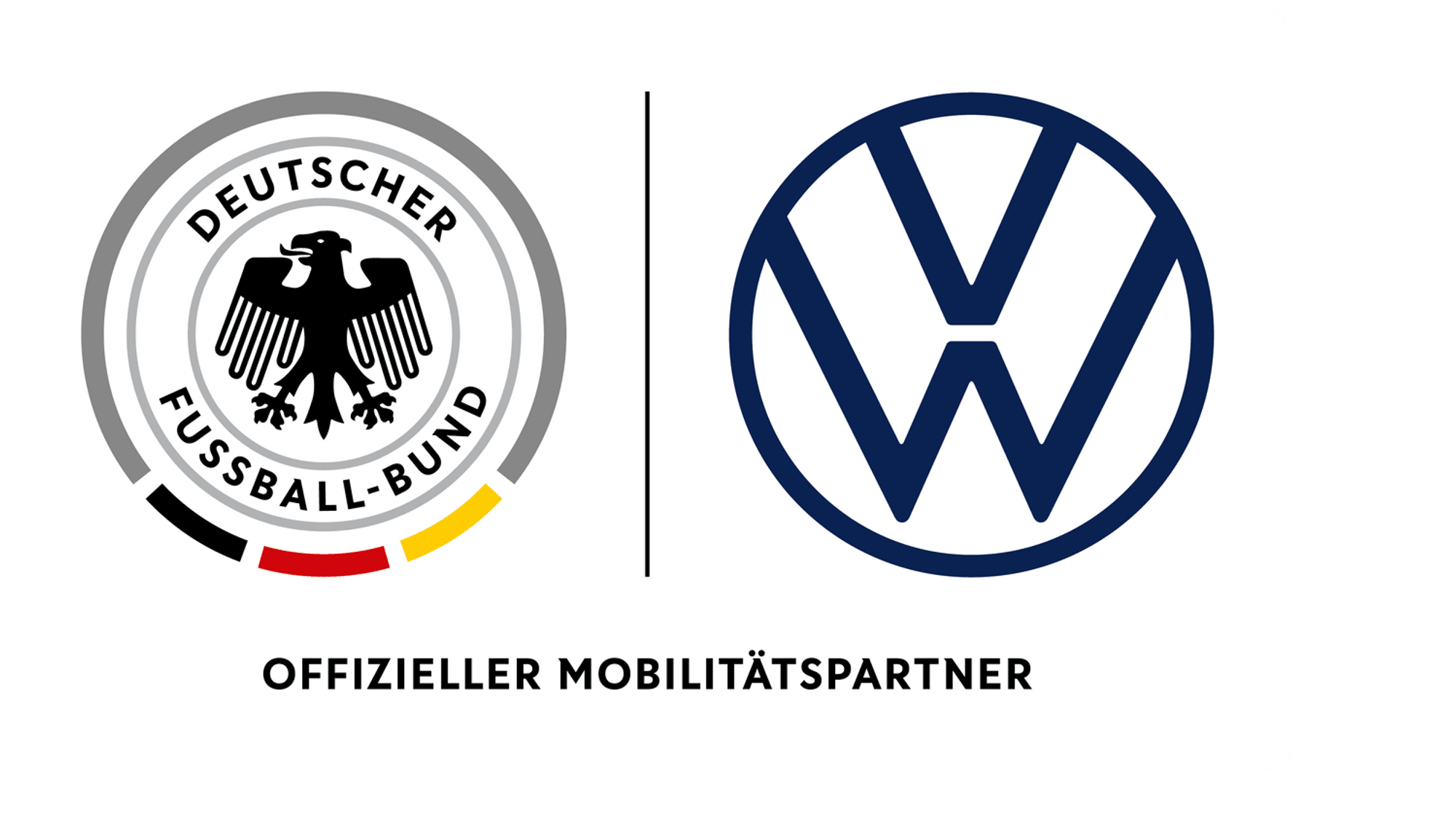 Logos vom DFB und VW