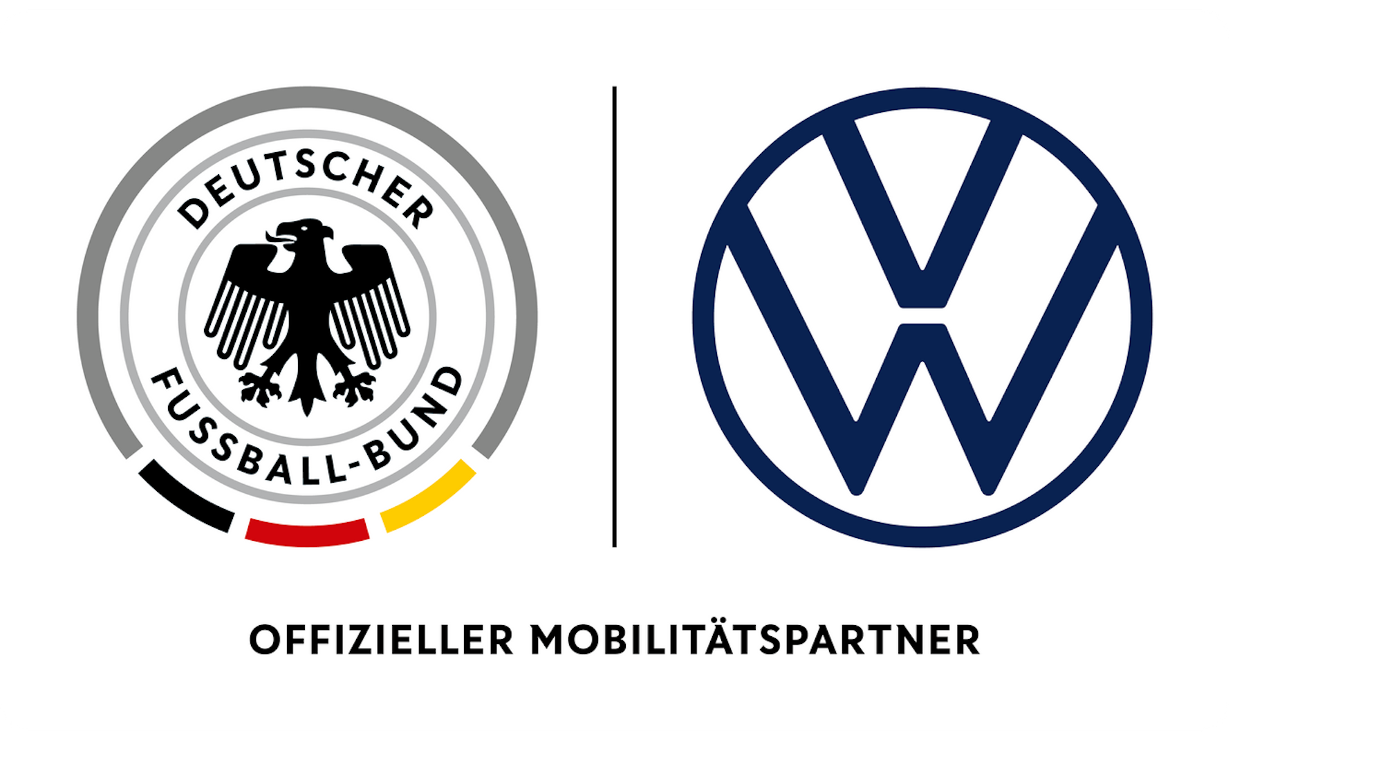 Logos vom DFB und VW