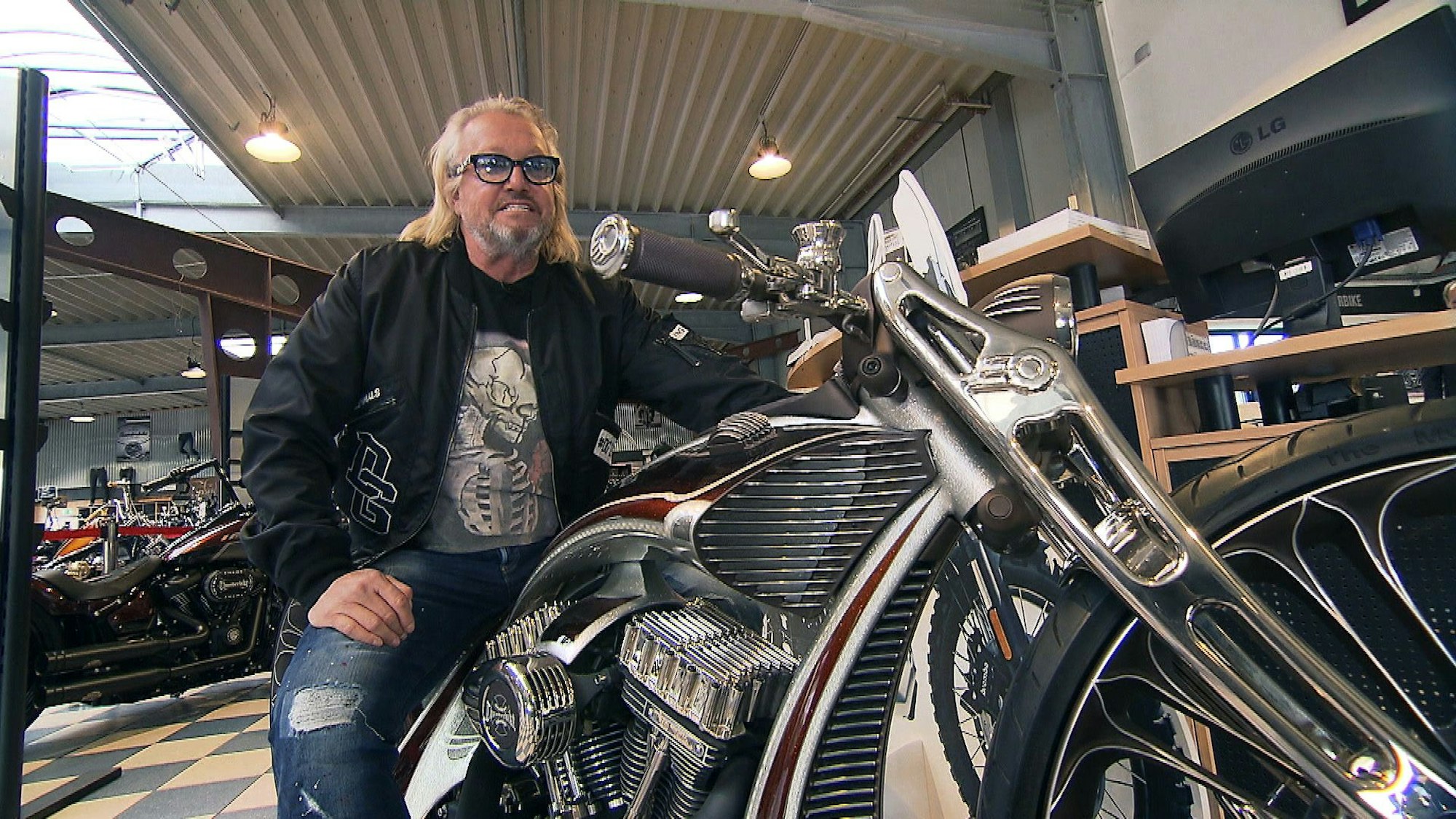 Robert Geiss, hier am 15. März auf einer Harley, verbrachte den Feiertag auf eine ganz besondere Art.