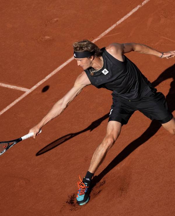 Alexander Zverev, hier in seinem Match gegen den US-Amerikaner Brandon Nakashima am 27. Mai 2022, entschied die Partie für sich.